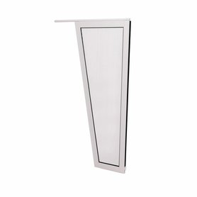 Boční stěna pro obloukovou stříšku délka 130 cm - bílá, hloubka 75 cm