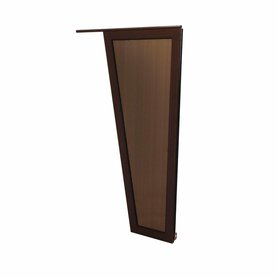 Boční stěna pro obloukovou stříšku délka 130 cm - hnědá, hloubka 75 cm