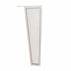 Boční stěna pro obloukovou stříšku délka 180 cm - bílá, hloubka 75 cm