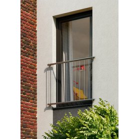 Nerezové zábradlí pro francouzská okna - Phoenix - 700mm