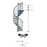 Venkovní točité schodiště Minka Rondo Zink Plus rozměry I.jpg