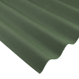 Bitumenová vlnitá deska Basic zelená 837x2000mm vlna 93/36mm