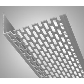 Fasádní větrací profil 30/60 mm PVC - bílý /2,5 m