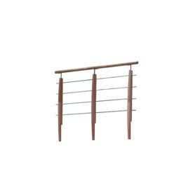 Zábradlí horní rovné Minka Home/Classic - Buk/nerez