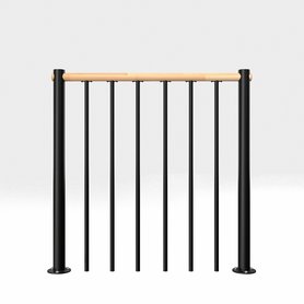 Zábradlí horní rovné Minka Spiral Wood - 1bm