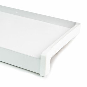 Parapet z taženého hliníku nos 40mm, Bílá RAL 9016