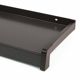 Parapet z taženého hliníku nos 40mm, Hnědá RAL 8019