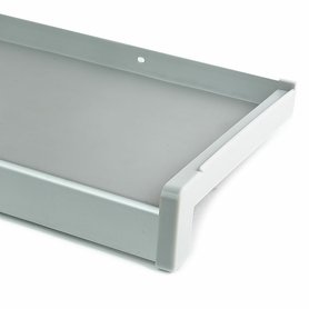 Parapet z taženého hliníku nos 40mm, Elox Stříbrná - EV1