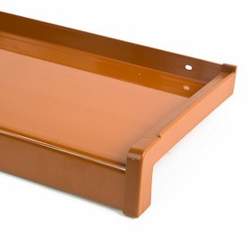 Parapet z taženého hliníku nos 40mm, Světle Hnědá RAL 8003