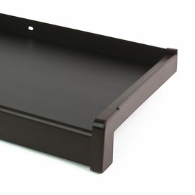 Parapet z taženého hliníku nos 40mm, Elox Hnědá