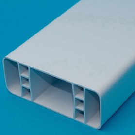 Plastová plotovka ASA bílá 80x32mm délka 50cm