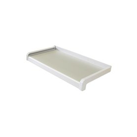 Parapet z taženého hliníku Stříbrná Elox C0